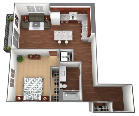 Royal Floorplan at Liffey on Snelling, St. Paul, MN